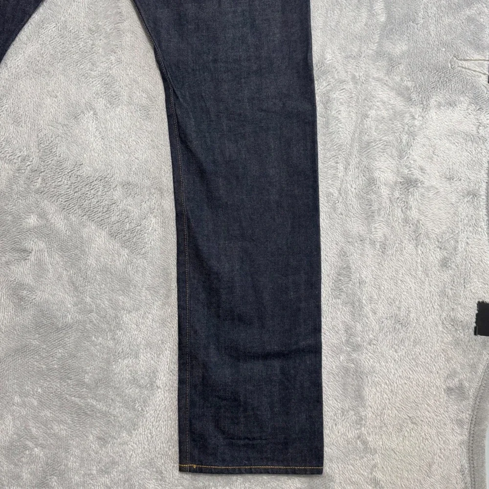 Gap Jeans Mens 36x34 Dark Indigo 1969 Kaihara Japanese Selvedge Slim Button Fly